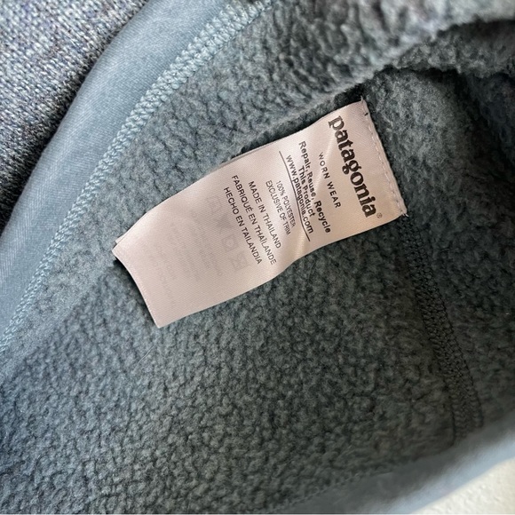 Patagonia Better Sweater Women’s 1/4 Zip Fleece Pullover Size Small Steam Blue - Picture 6 of 9